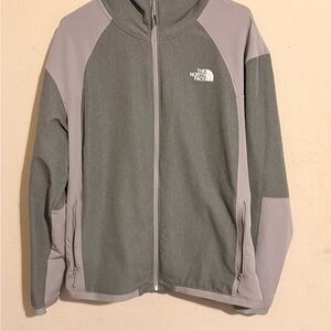 The North Face Light Gray Fleece Jacket men’s size xl